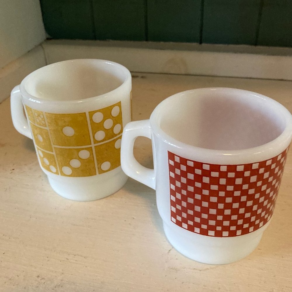 Vintage Fire King mugs